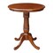 International Concepts 30 in. Round Pedestal Gathering Height Table with 2 Counter Height Stools K581-30RT-S6172-2 - alternate 4